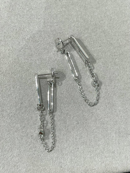[Saipan]CHAINE CHAOS DIAMOND DROP EARRINGS