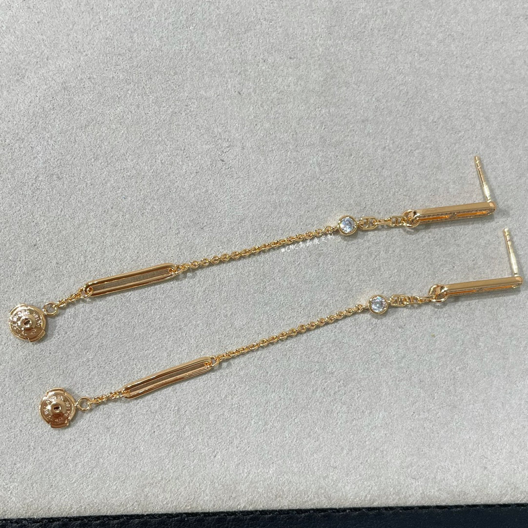 [Saipan]CHAINE CHAOS DIAMOND DROP EARRINGS