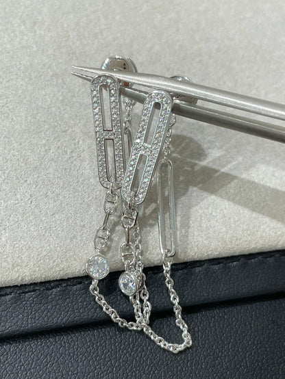 [Saipan]CHAINE CHAOS DIAMOND DROP EARRINGS