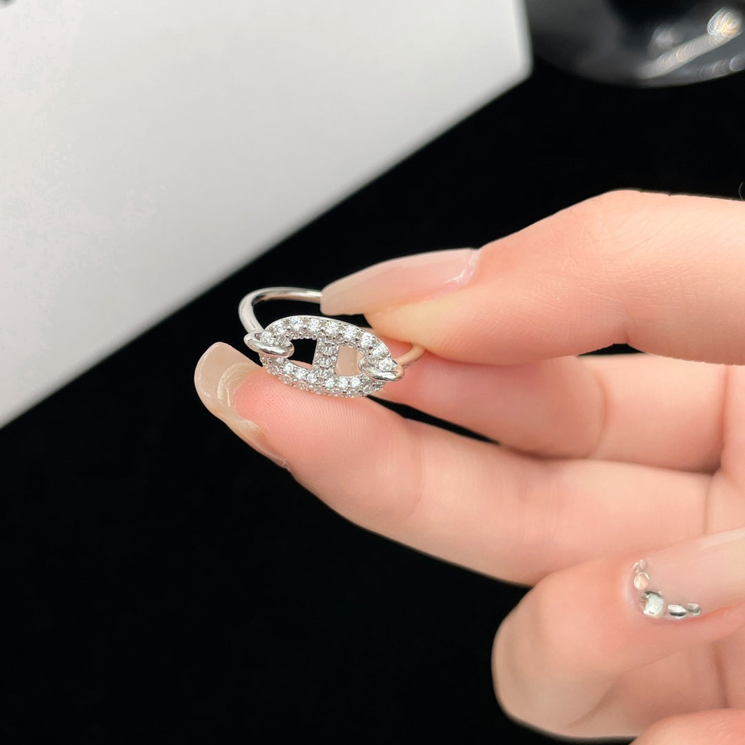 [Saipan]RONDE SMALL SILVER DIAMOND RING
