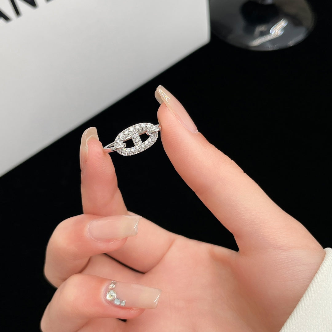 [Saipan]RONDE SMALL SILVER DIAMOND RING