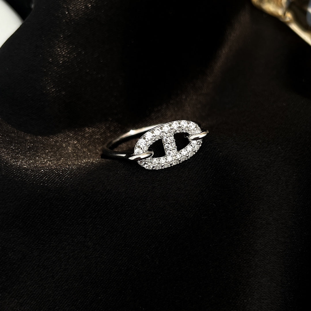 [Saipan]RONDE SMALL SILVER DIAMOND RING