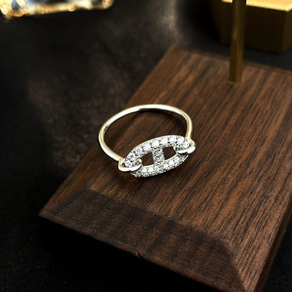 [Saipan]RONDE SMALL SILVER DIAMOND RING