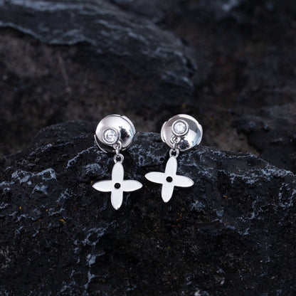 [Saipan]VIDYLLE SILVER DIAMOND MINI DROP EARRINGS