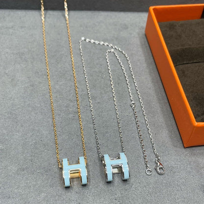 [Saipan]POP H SKY BLUE NECKLACE
