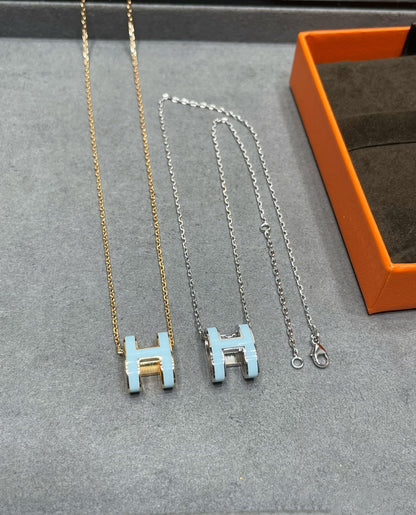 [Saipan]POP H SKY BLUE NECKLACE