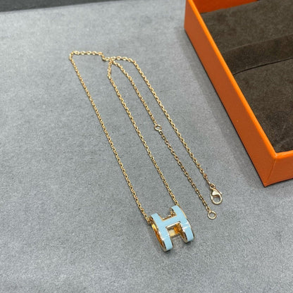 [Saipan]POP H SKY BLUE NECKLACE