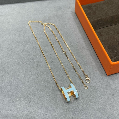 [Saipan]POP H SKY BLUE NECKLACE