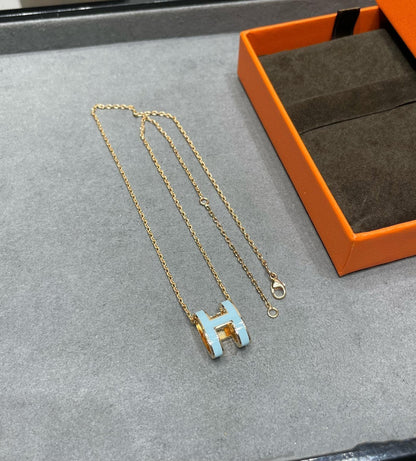 [Saipan]POP H SKY BLUE NECKLACE