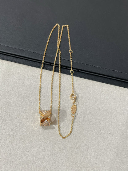 [Saipan]LIENS EVIDENCE DIAMOND PAVED NECKLACE