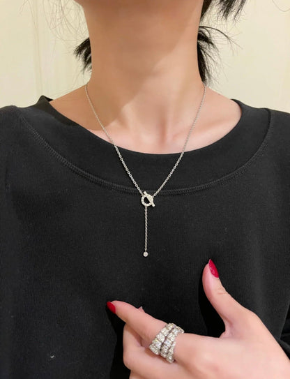 [Saipan]FINESSE SILVER DIAMOND NECKLACE