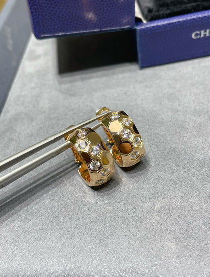 [Saipan]BEE LOVE DIAMOND HOOP EARRINGS