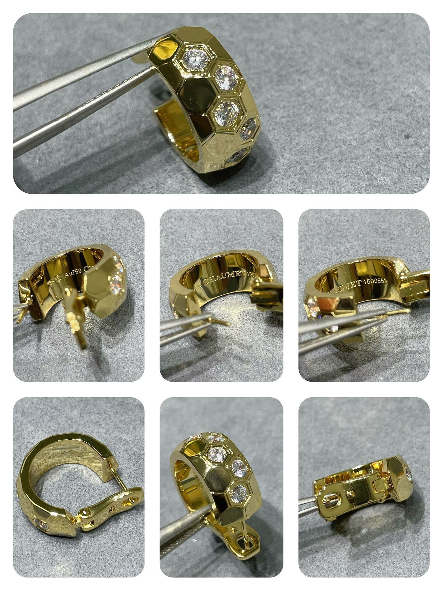 [Saipan]BEE LOVE DIAMOND HOOP EARRINGS