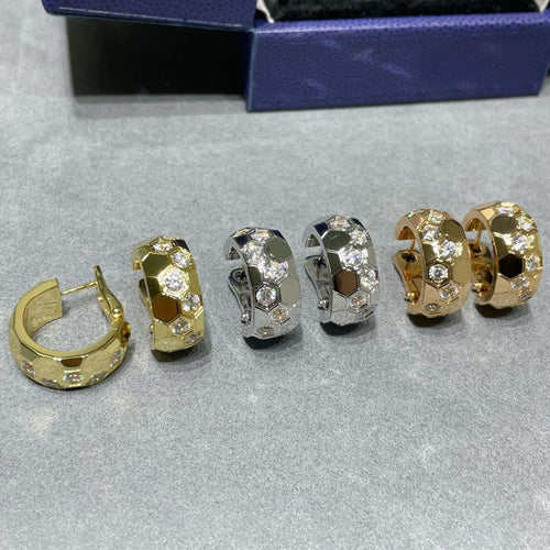 [Saipan]BEE LOVE DIAMOND HOOP EARRINGS