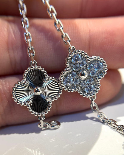 [Saipan]LUCKY CLOVER 5-MOTIF BRACELET - LASER COLLECTION