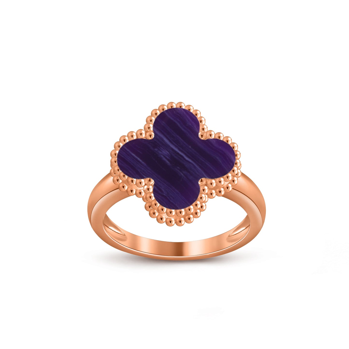 [Saipan]LUCKY CLOVER VINTAGE ROSE GOLD RING COLLECTION