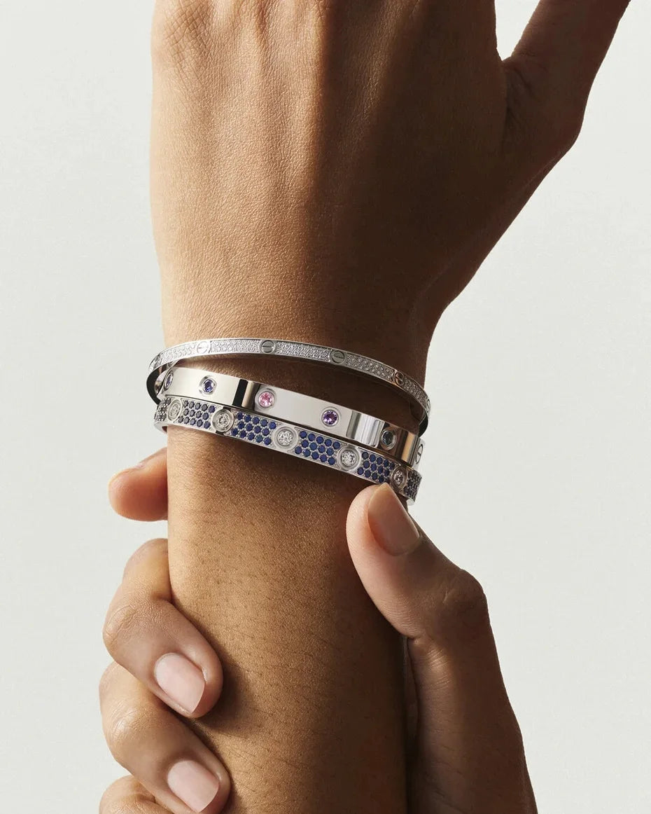 [Saipan]CLASSIC 6.1MM LOVE BRACELET 10-DIAMOND FULL PAVÉ