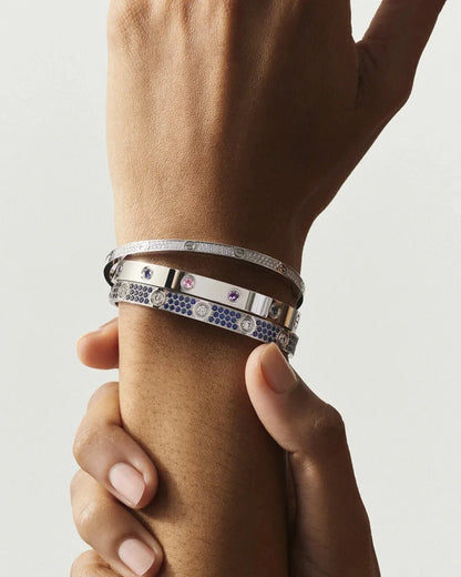 [Saipan]CLASSIC 6.1MM LOVE BRACELET 10-DIAMOND FULL PAVÉ