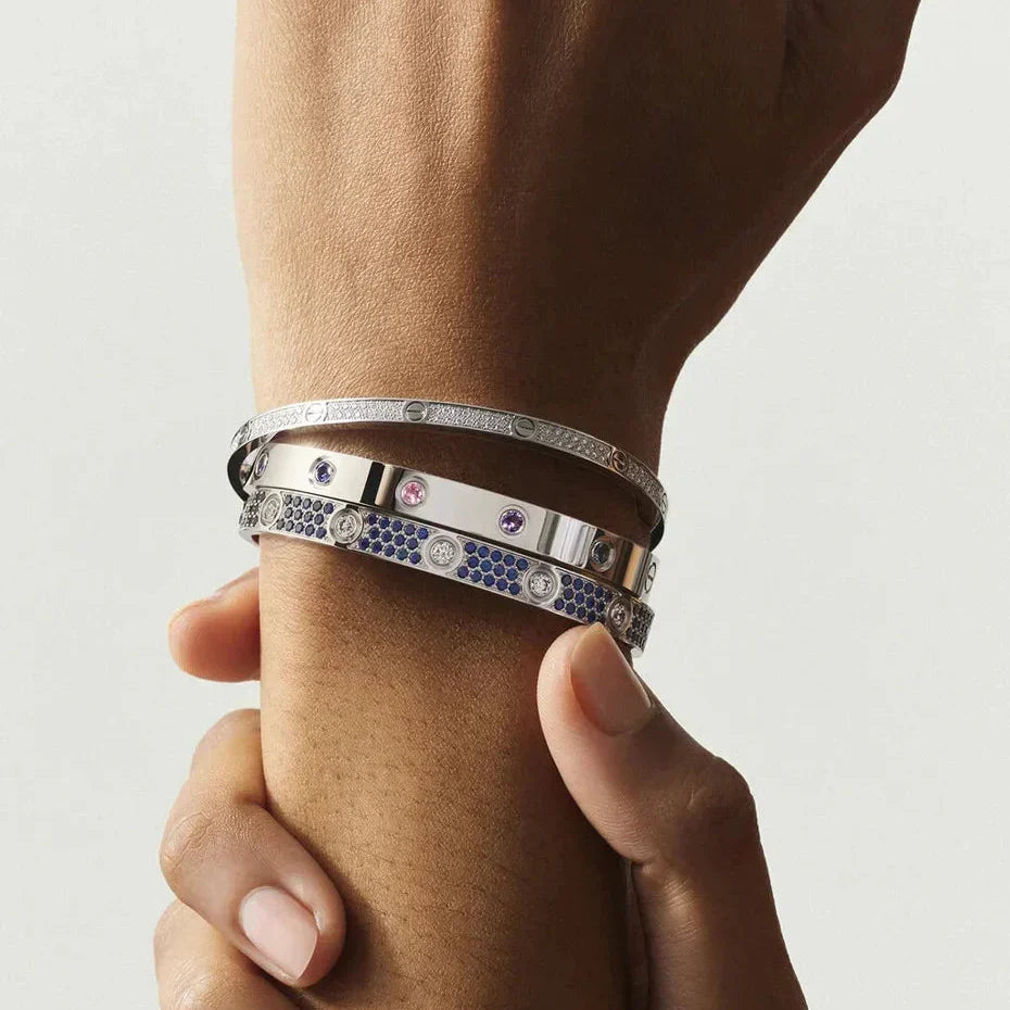 [Saipan]CLASSIC 6.1MM LOVE BRACELET 10-DIAMOND MULTICOLOR