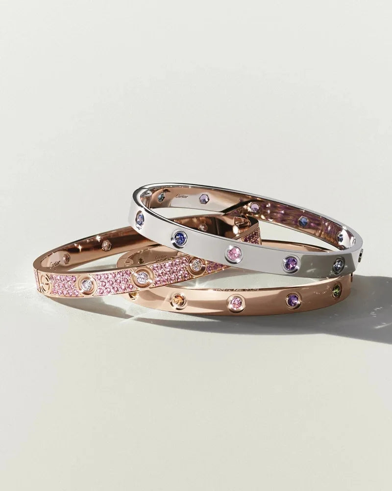 [Saipan]CLASSIC 6.1MM LOVE BRACELET 10-DIAMOND FULL PAVÉ