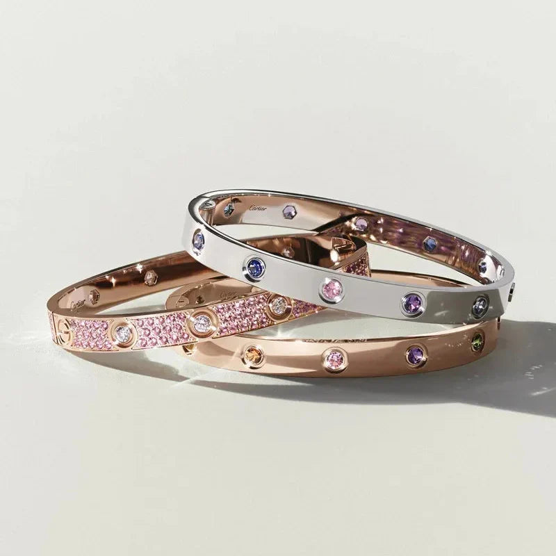 [Saipan]CLASSIC 6.1MM LOVE BRACELET 10-DIAMOND MULTICOLOR