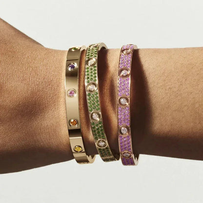 [Saipan]CLASSIC 6.1MM LOVE BRACELET 10-DIAMOND MULTICOLOR