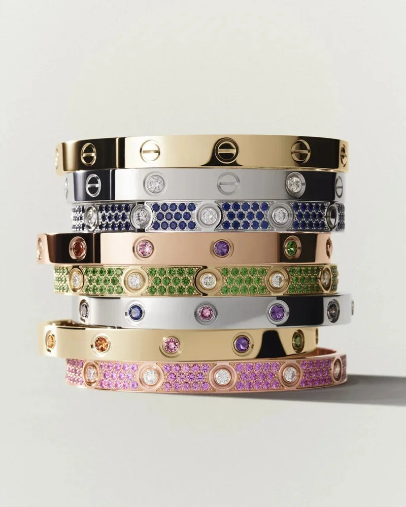 [Saipan]CLASSIC 6.1MM LOVE BRACELET 10-DIAMOND FULL PAVÉ