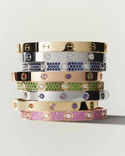 [Saipan]CLASSIC 6.1MM LOVE BRACELET 10-DIAMOND FULL PAVÉ