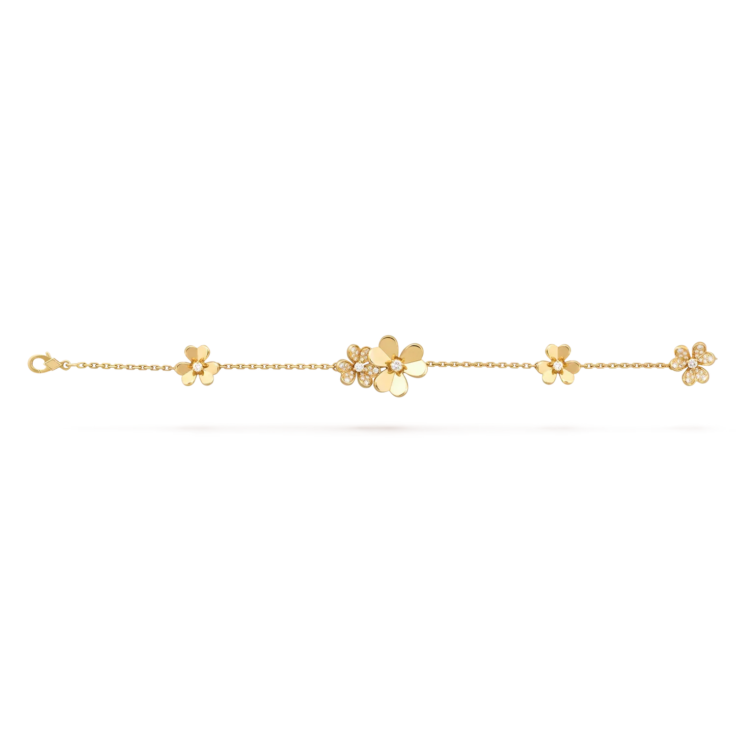 [Saipan]LUMINOUS BLOSSOM 5-MOTIF CHARM BRACELET