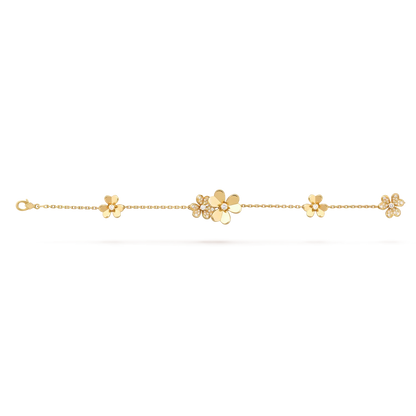 [Saipan]LUMINOUS BLOSSOM 5-MOTIF CHARM BRACELET