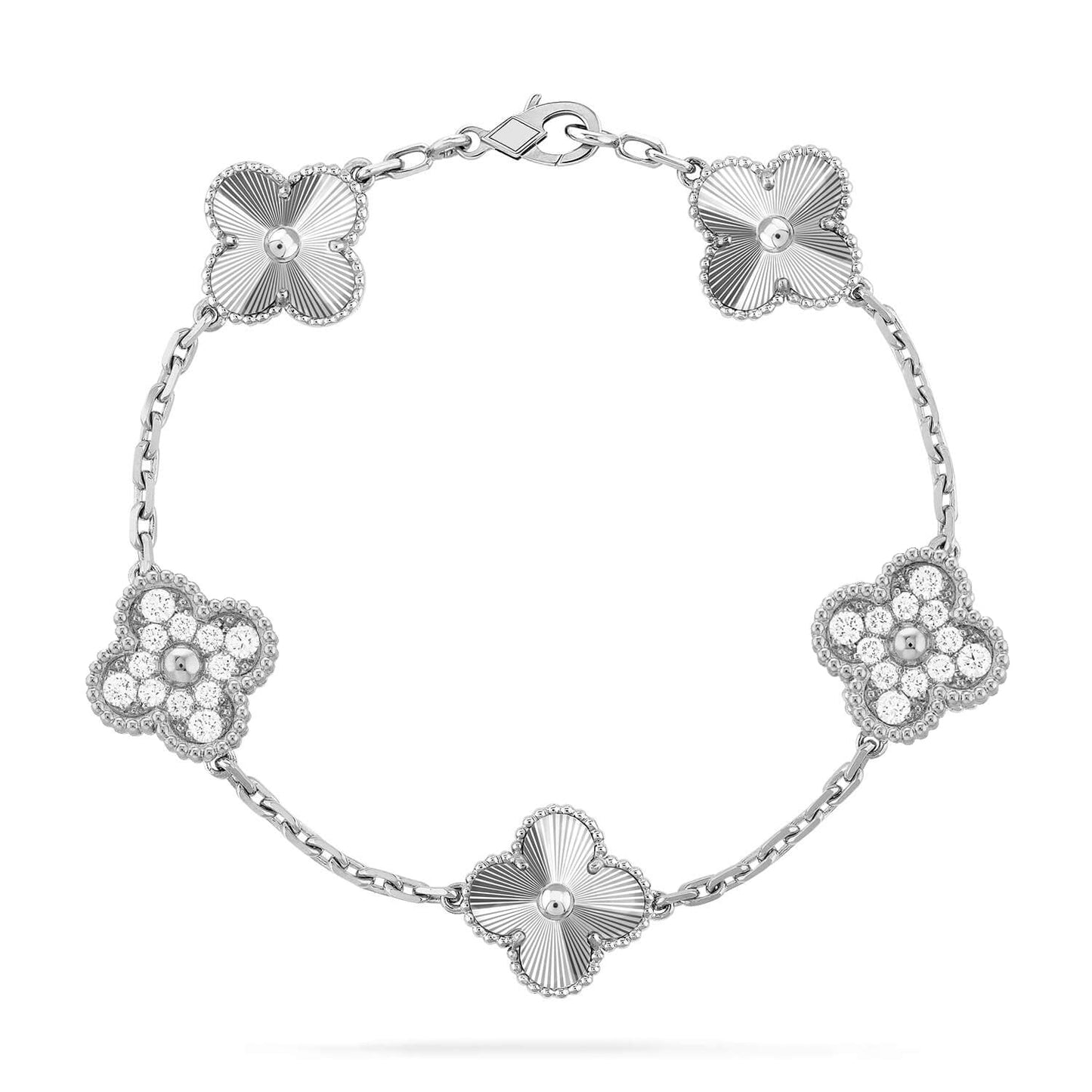 [Saipan]LUCKY CLOVER 5-MOTIF BRACELET - LASER COLLECTION