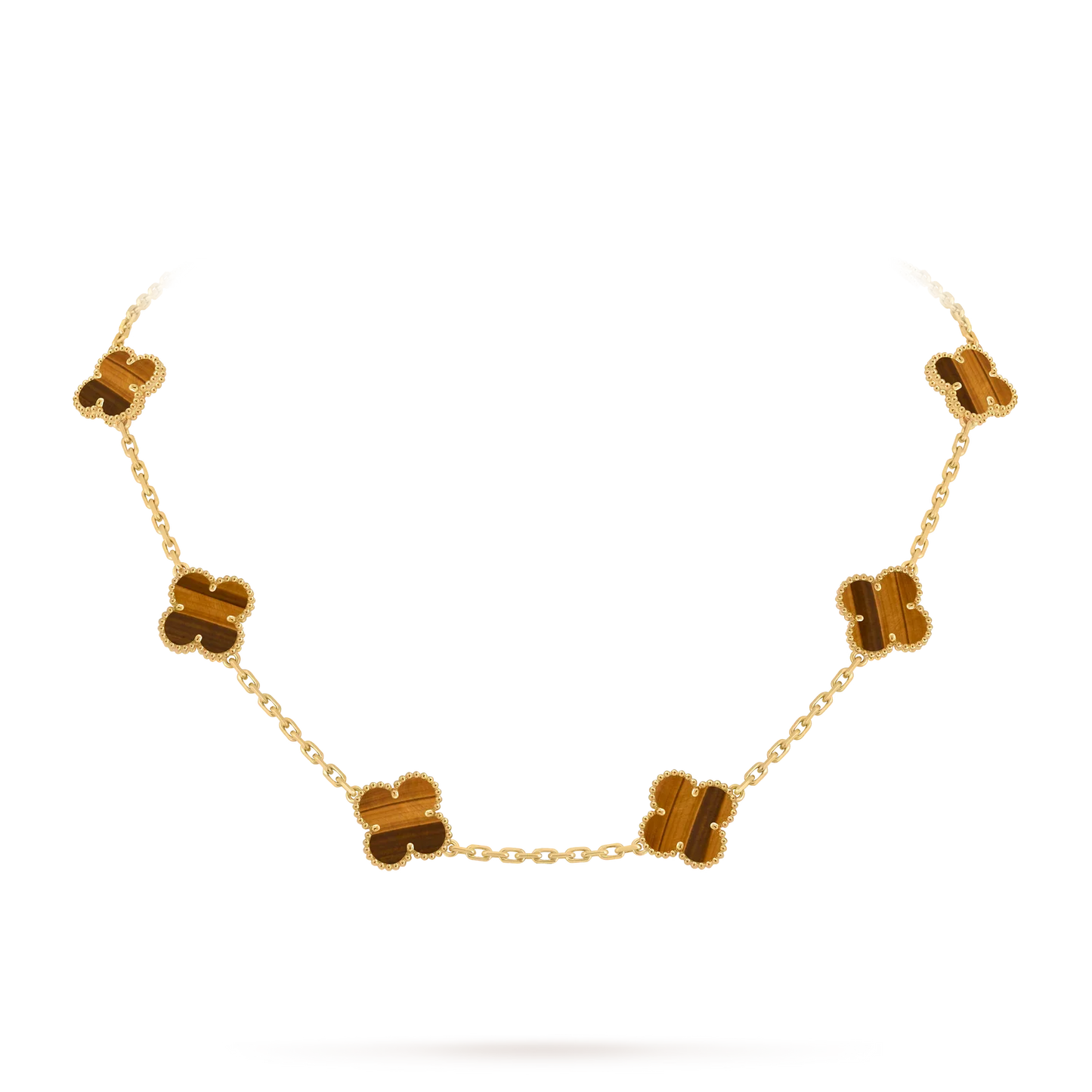 [Saipan]CLASSIC LUCKY 10-MOTIF CLOVER NECKLACE GOLD COLLECTION