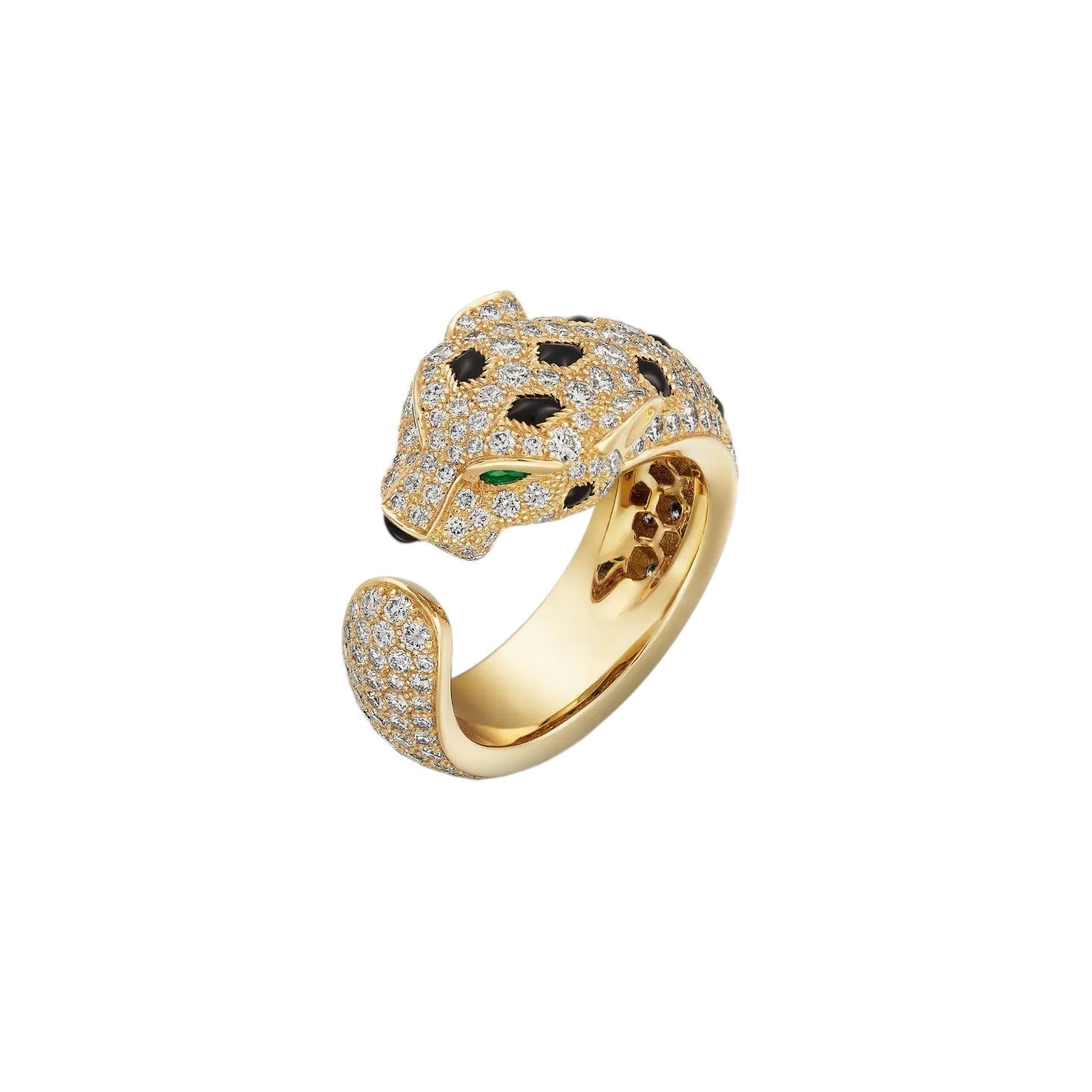 [Saipan]PANTHÈRE DE DIAMOND HALF-PAVÉ MEDIUM RING