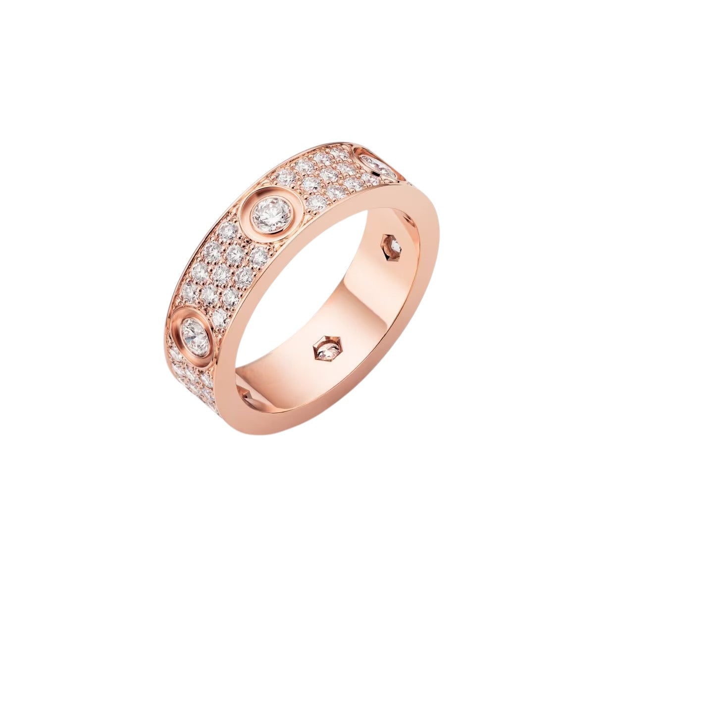 [Saipan]LOVE 5.5MM FULL-PAVÉ 6-DIAMOND RING