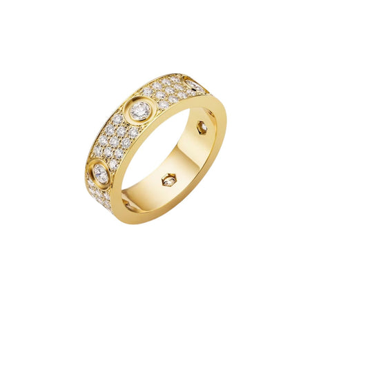 [Saipan]LOVE 5.5MM FULL-PAVÉ 6-DIAMOND RING