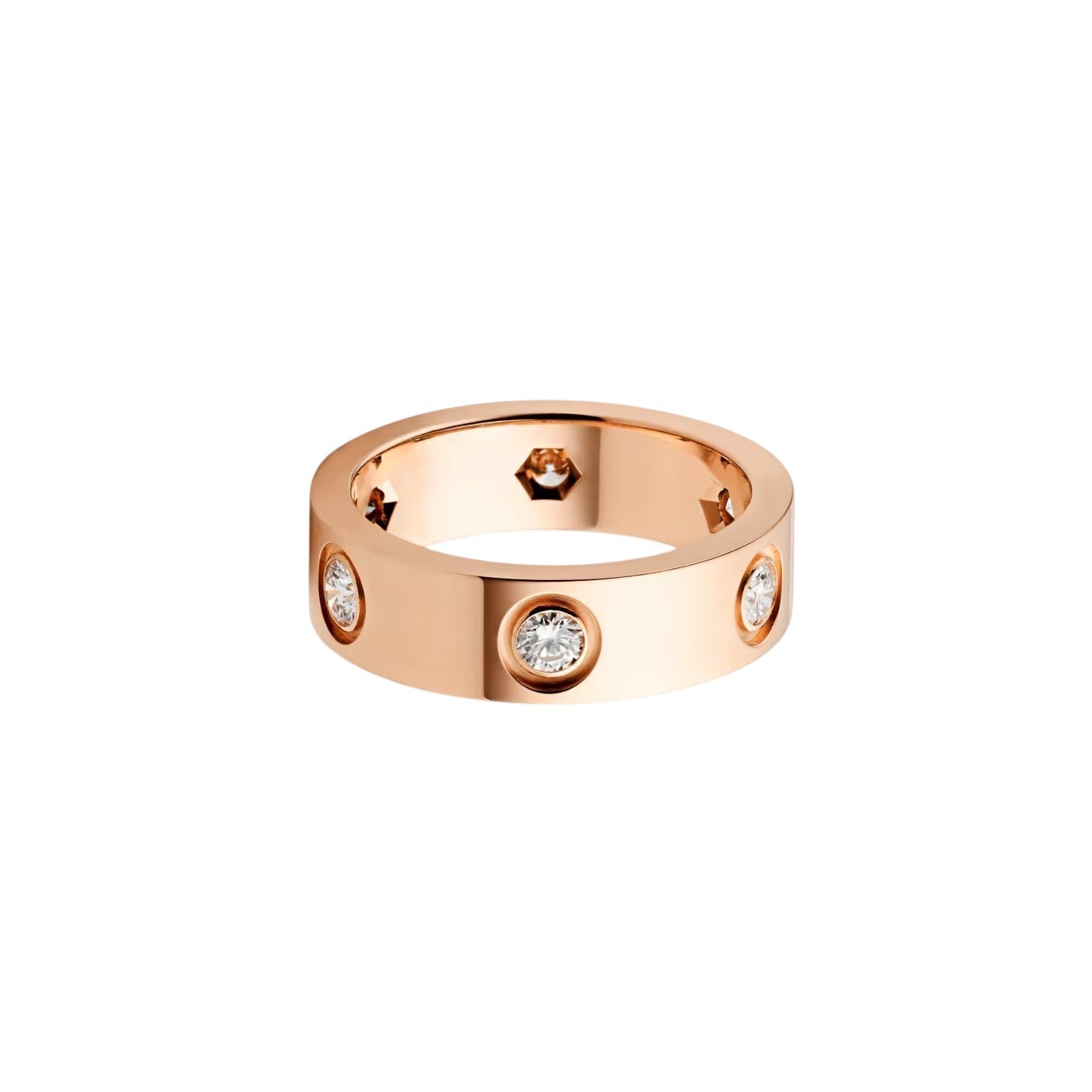 [Saipan]LOVE 5.5MM 6 DIAMONDS RING