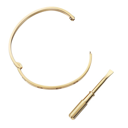 [Saipan]CLASSIC 6.1MM LOVE SINGLE-SCREW CLOSURE BANGLE