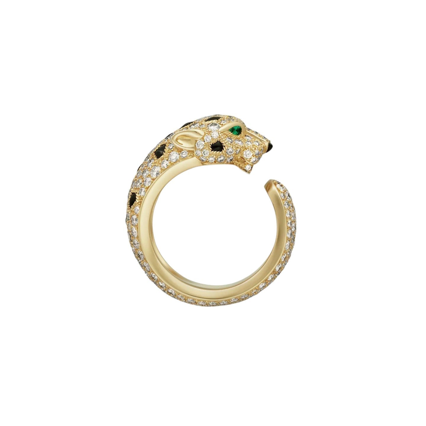 [Saipan]PANTHÈRE DE DIAMOND HALF-PAVÉ MEDIUM RING