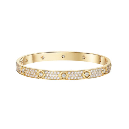 [Saipan]CLASSIC 6.1MM LOVE BANGLE - 10-DIAMOND FULL PAVÉ