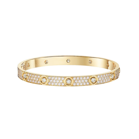 [Saipan]CLASSIC 6.1MM LOVE BANGLE - 10-DIAMOND FULL PAVÉ