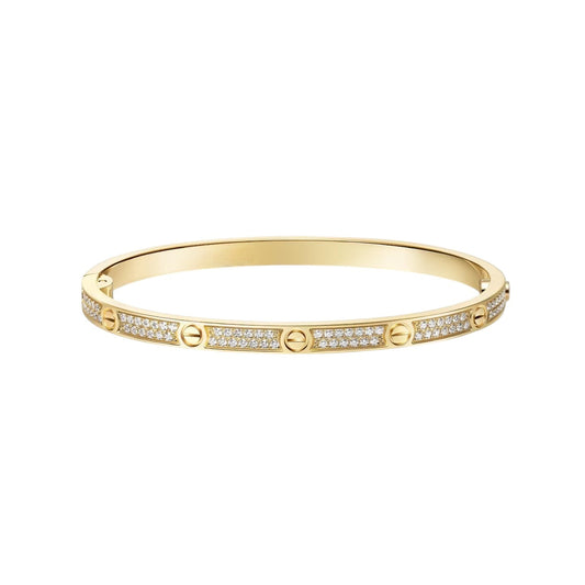 [Saipan]CLASSIC 3.65MM LOVE FULL PAVE BANGLE