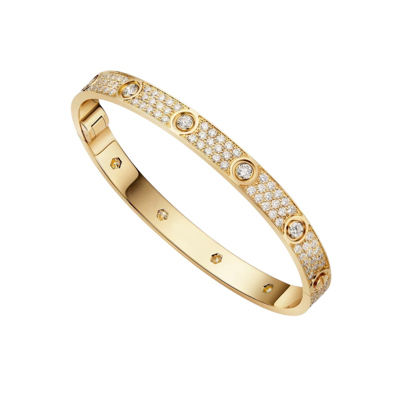 [Saipan]CLASSIC 6.1MM LOVE BANGLE - 10-DIAMOND FULL PAVÉ