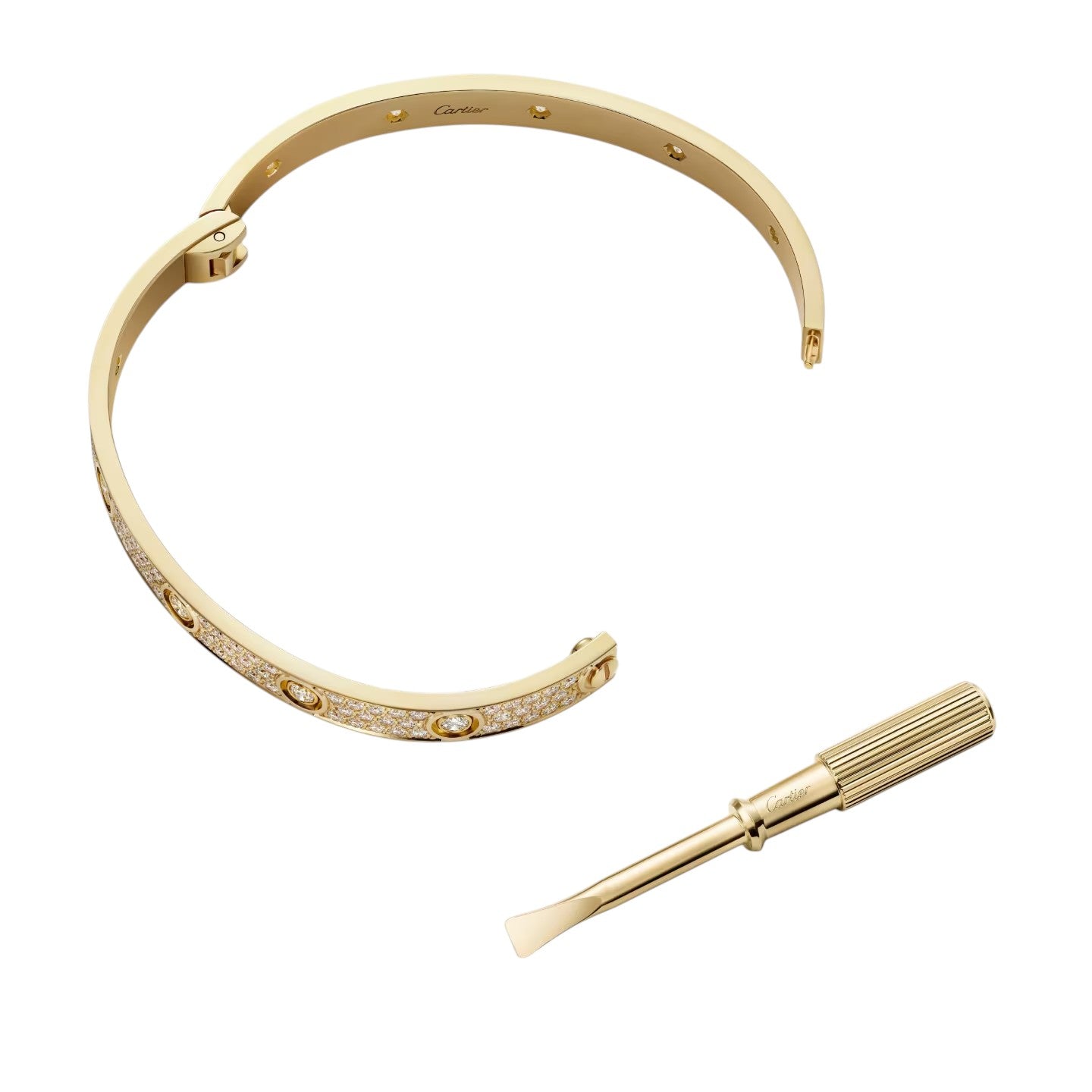 [Saipan]CLASSIC 6.1MM LOVE BANGLE - 10-DIAMOND FULL PAVÉ