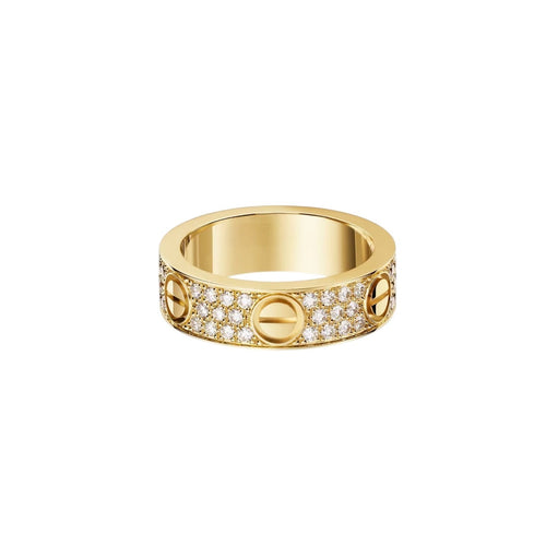 [Saipan]LOVE 5.5MM FULL-PAVÉ DIAMOND RING