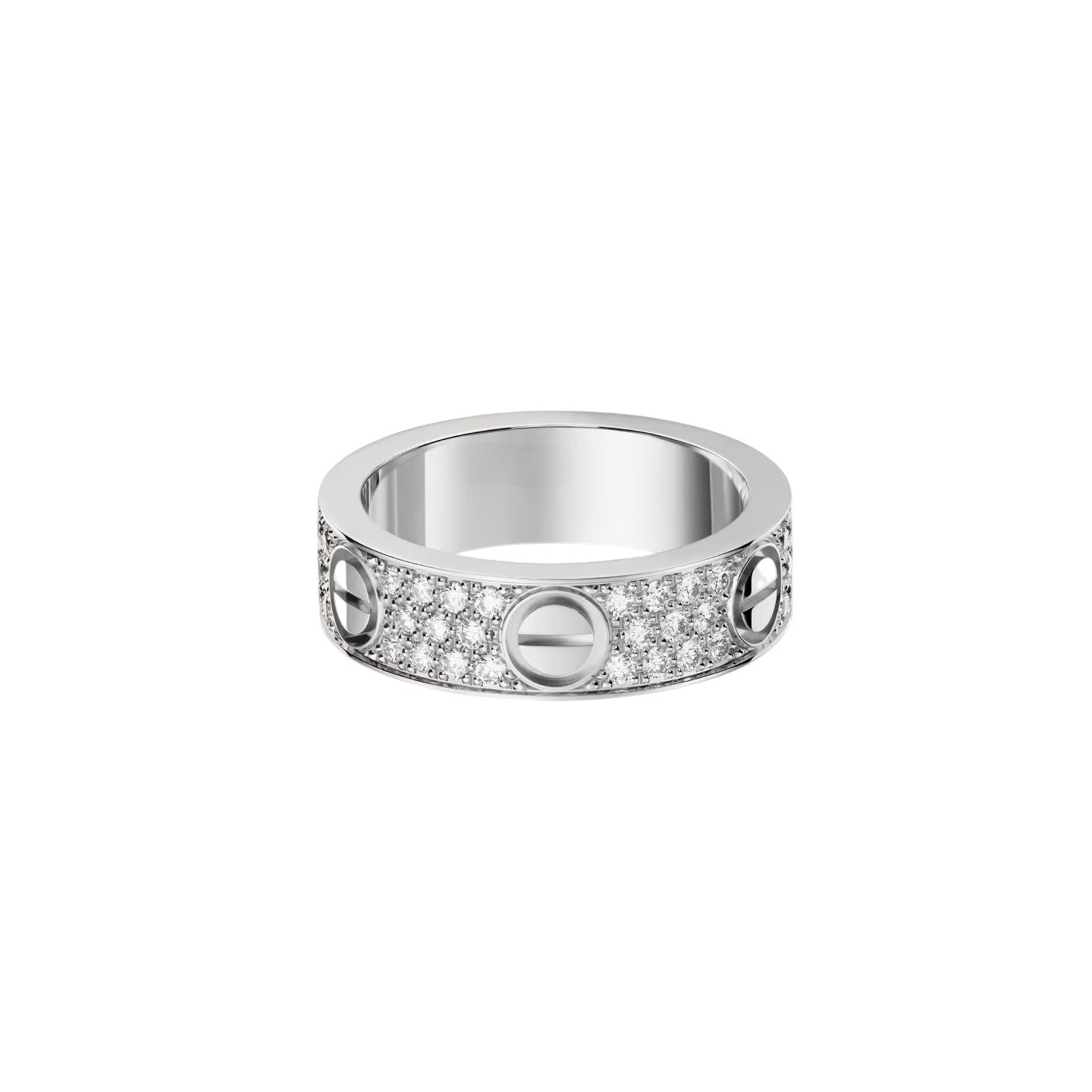 [Saipan]LOVE 5.5MM FULL-PAVÉ DIAMOND RING