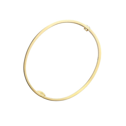 [Saipan]CLASSIC 6.1MM LOVE SINGLE-SCREW CLOSURE BANGLE - 4-DIAMOND