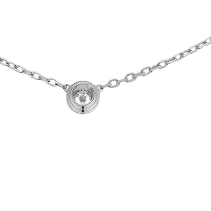 [Saipan]LOVE SCREW PENDANT SINGLE DIAMOND NECKLACE