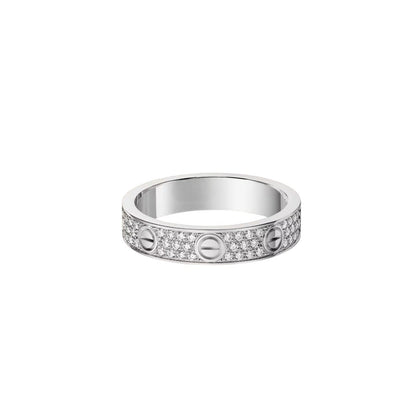 [Saipan]LOVE 4MM PAVÉ DIAMOND RING