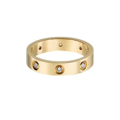 [Saipan]LOVE 4MM 8 DIAMONDS RING