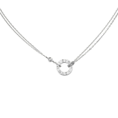 [Saipan]LOVE CIRCULAR PENDANT 2-DIAMOND NECKLACE